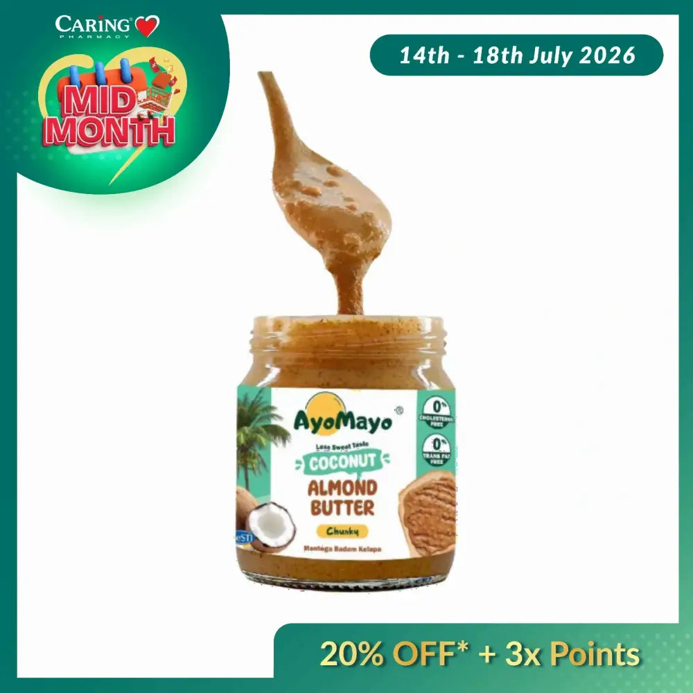 AYOMAYO COCONUT ALMOND BUTTER CHUNKY 180G