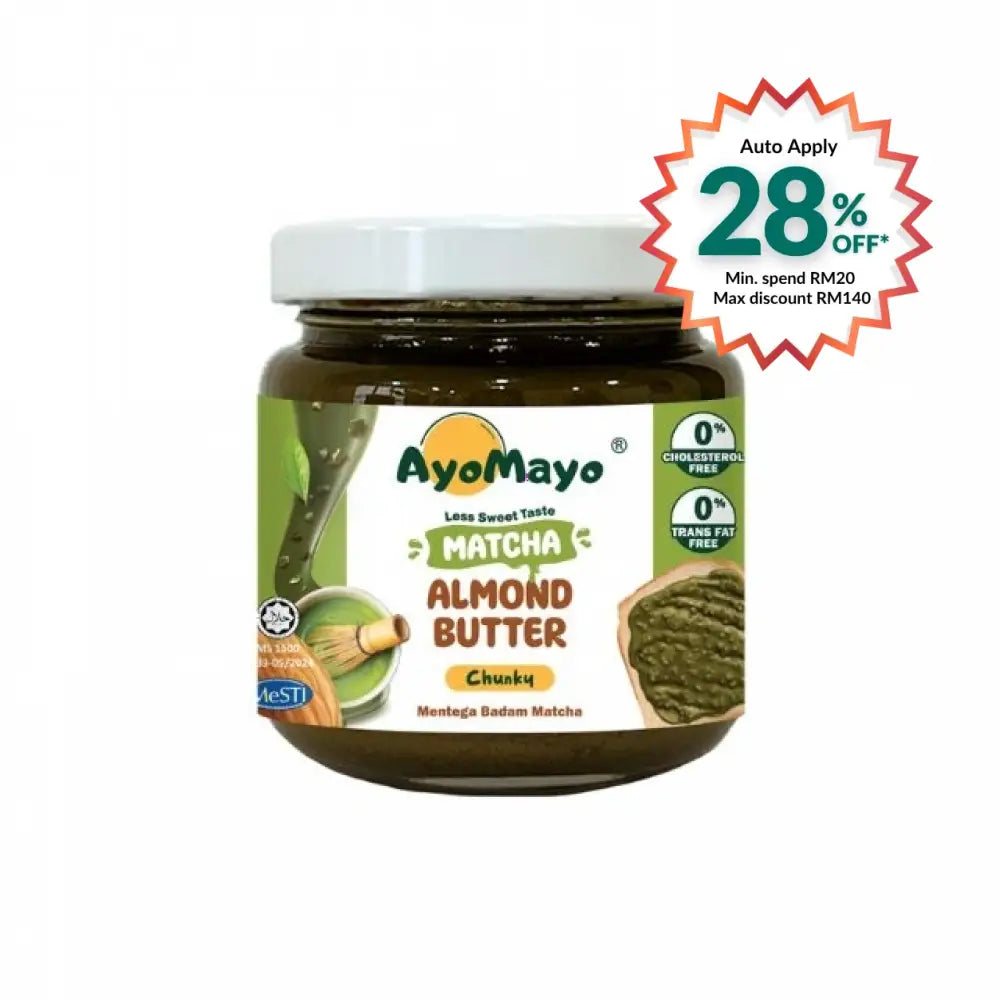 AYOMAYO MATCHA ALMOND BUTTER SMOOTH 90G