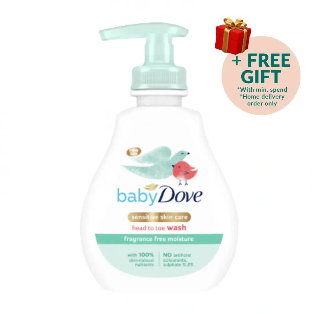 BABY DOVE FRAGRANCE FREE MOISTURE HEAD TO TOE WASH 400ML