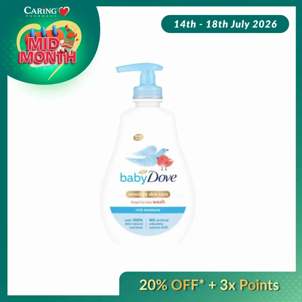 BABY DOVE RICH MOIST HEAD TO TOE WASH 400ML