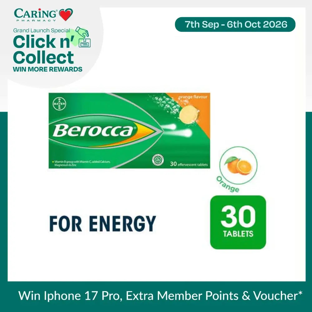 BEROCCA EFFERVESCENT 30S