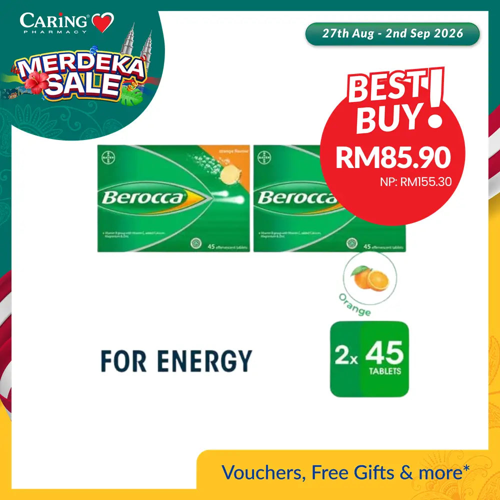 BEROCCA EFFERVESCENT ORANGE 45SX2