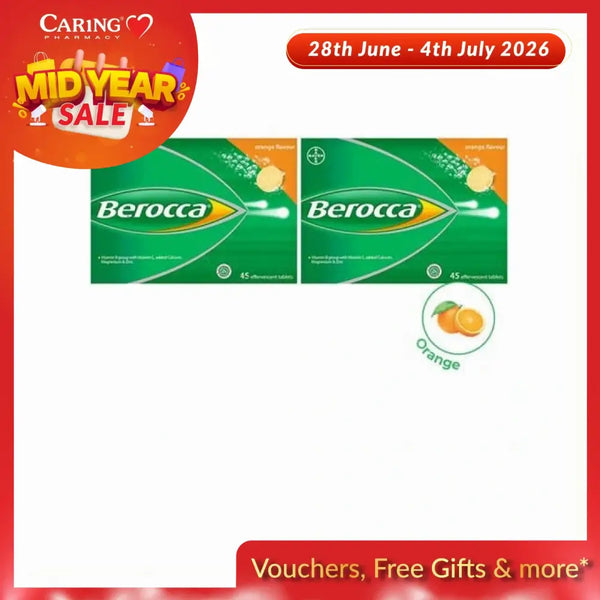 BEROCCA EFFERVESCENT ORANGE 45SX2