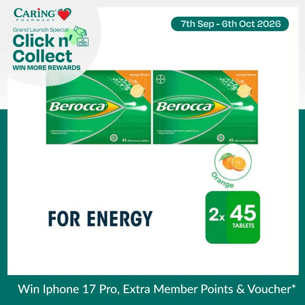 BEROCCA EFFERVESCENT ORANGE 45SX2