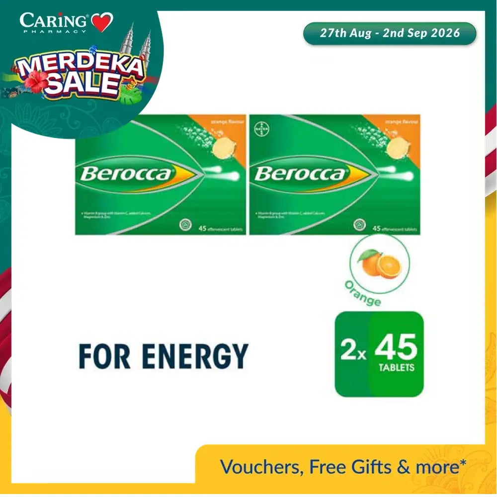 BEROCCA EFFERVESCENT ORANGE 45SX2