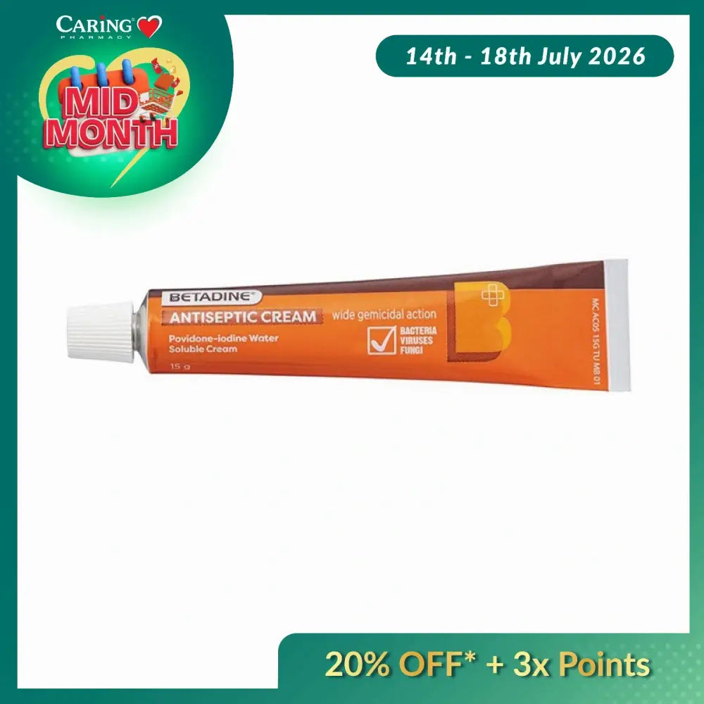 BETADINE ANTISEPTIC CREAM 15G