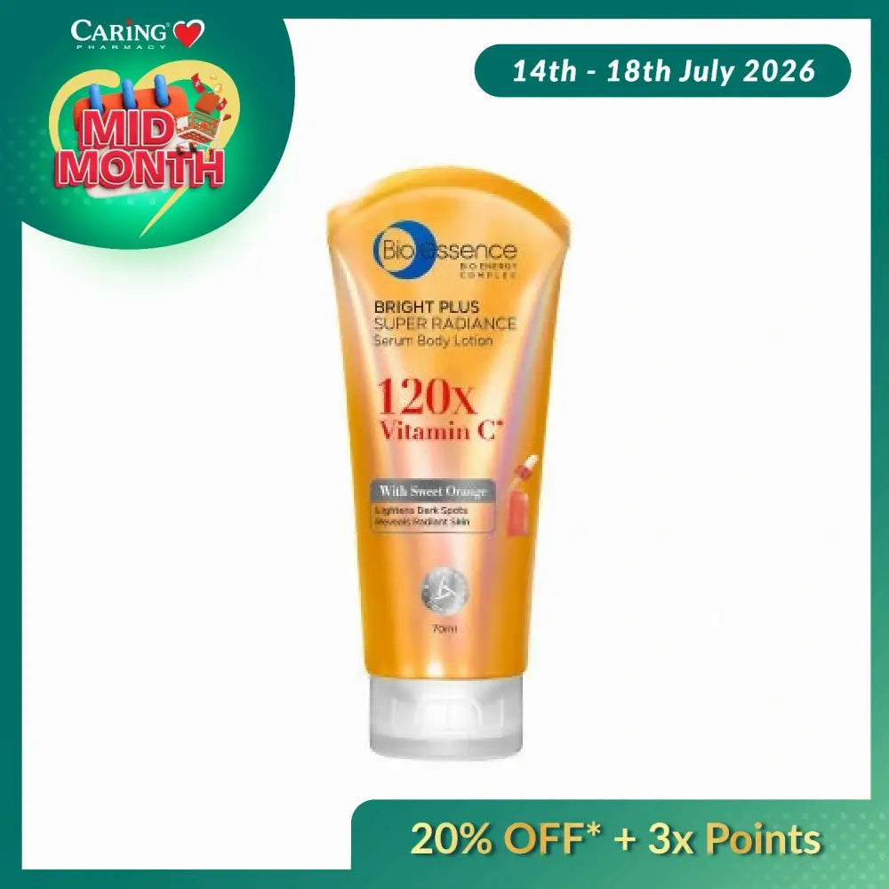 BIO-ESSENCE BRIGHT PLUS SUPER RADIANCE SERUM BODY LOTION 70ML