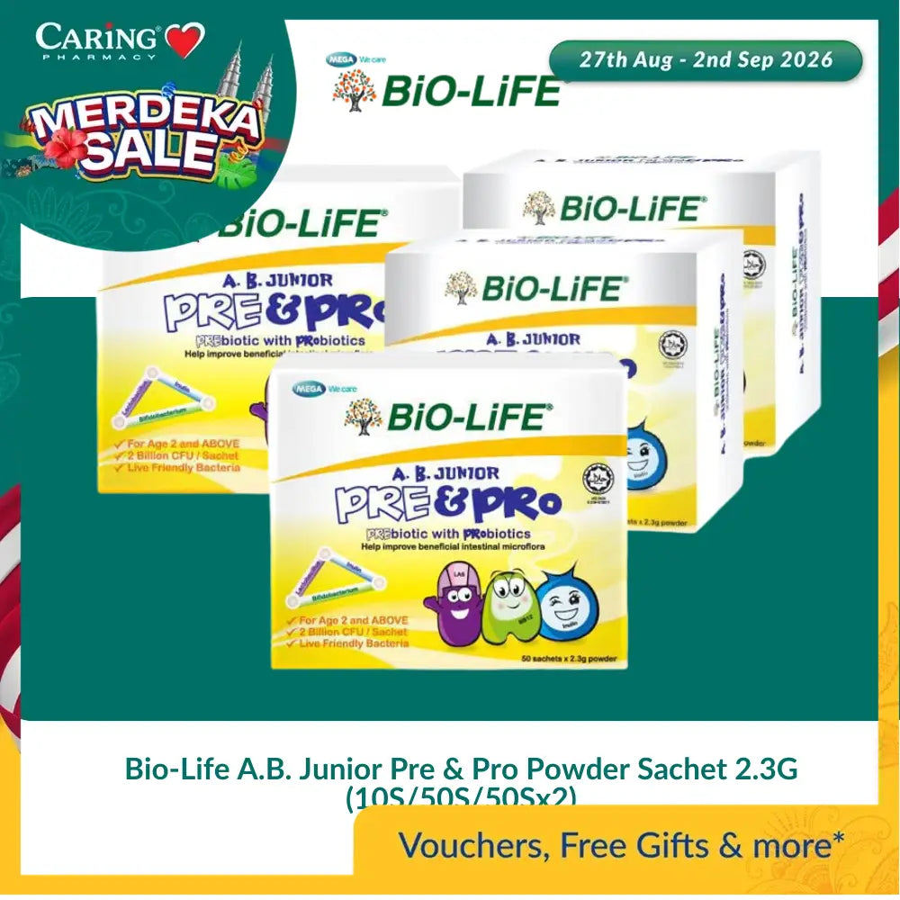 Bio-Life A.B. Junior Pre & Pro Powder Sachet 2.3G (10S/50S/50Sx2)