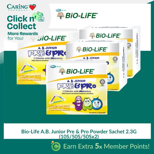 Bio-Life A.B. Junior Pre & Pro Powder Sachet 2.3G (10S/50S/50Sx2)