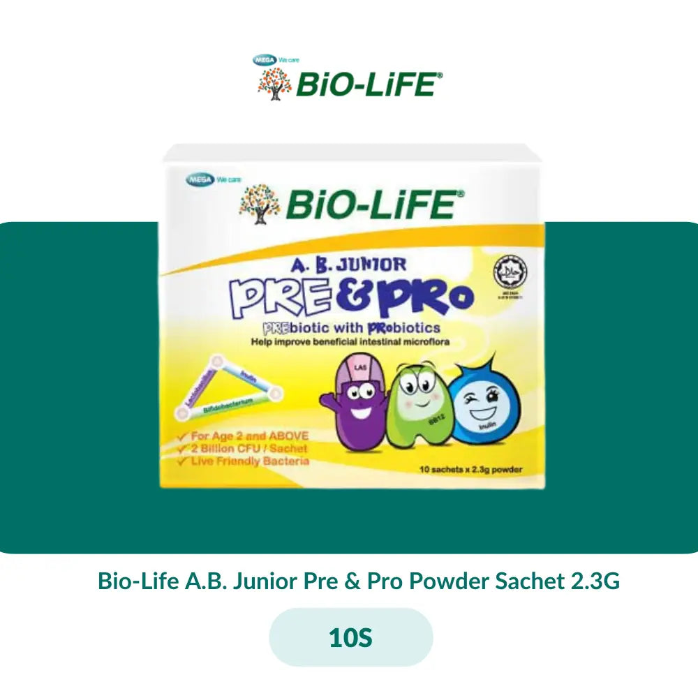 Bio-Life A.B. Junior Pre & Pro Powder Sachet 2.3G (10S/50S/50Sx2) - 10S