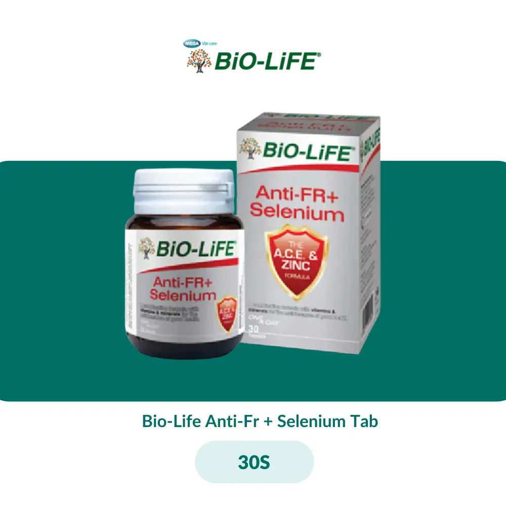 Bio-Life Anti-Fr + Selenium Tab (30S/100S + 30S) - 30S