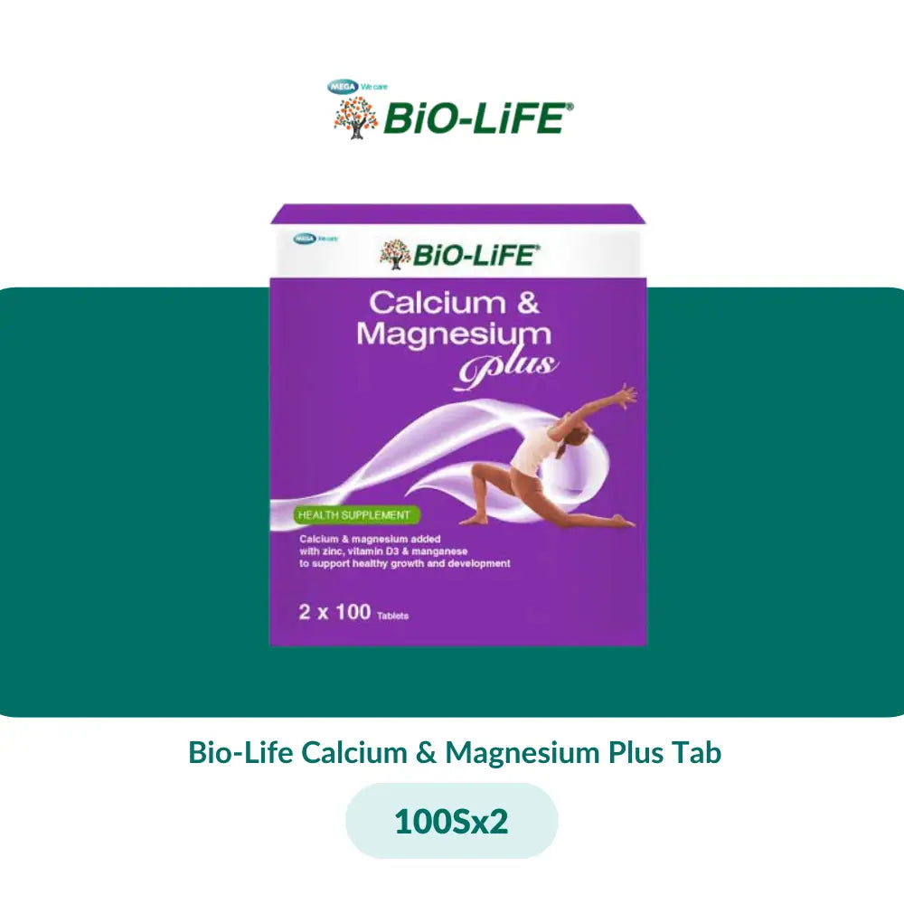 Bio-Life Calcium & Magnesium Plus Tab (30Sx2/100Sx2) - 100Sx2