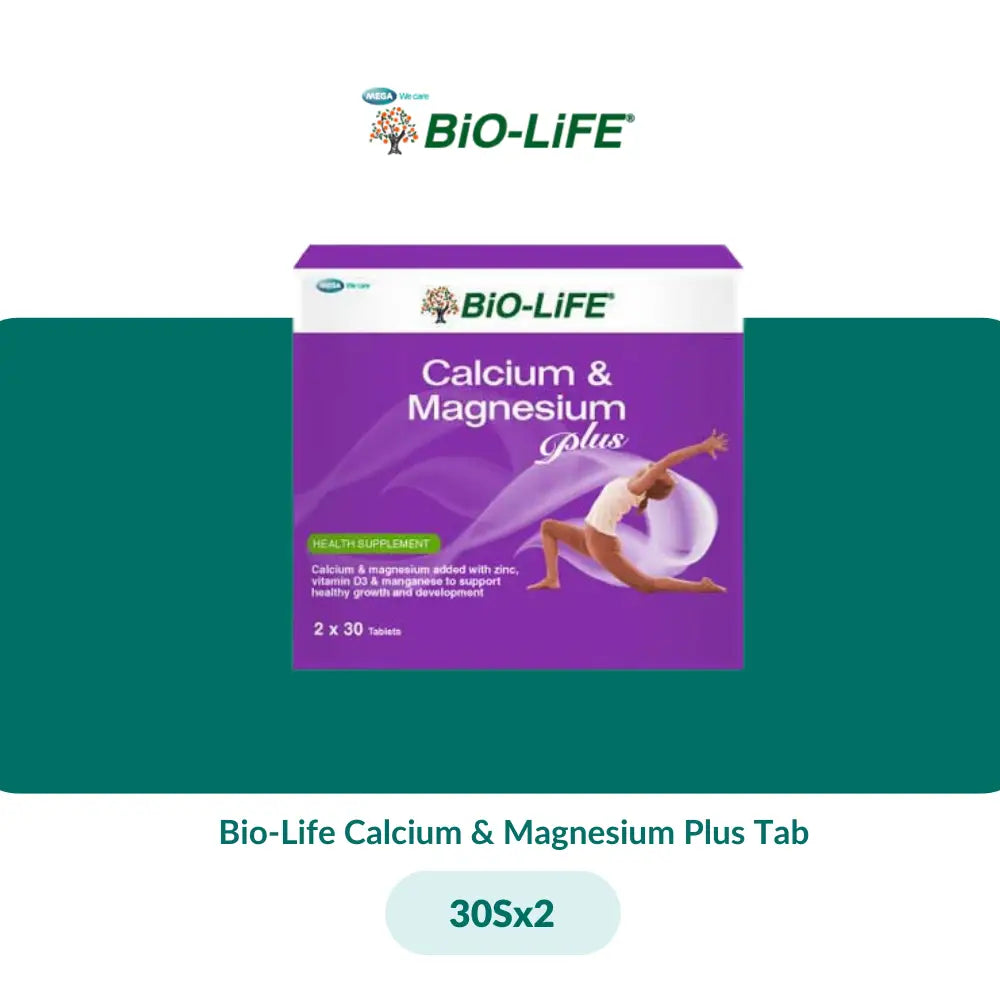 Bio-Life Calcium & Magnesium Plus Tab (30Sx2/100Sx2) - 30Sx2