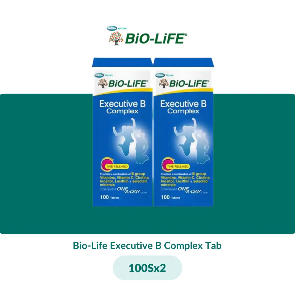Bio-Life Executive B Complex Tab (30Sx2/100Sx2) - 100S X 2