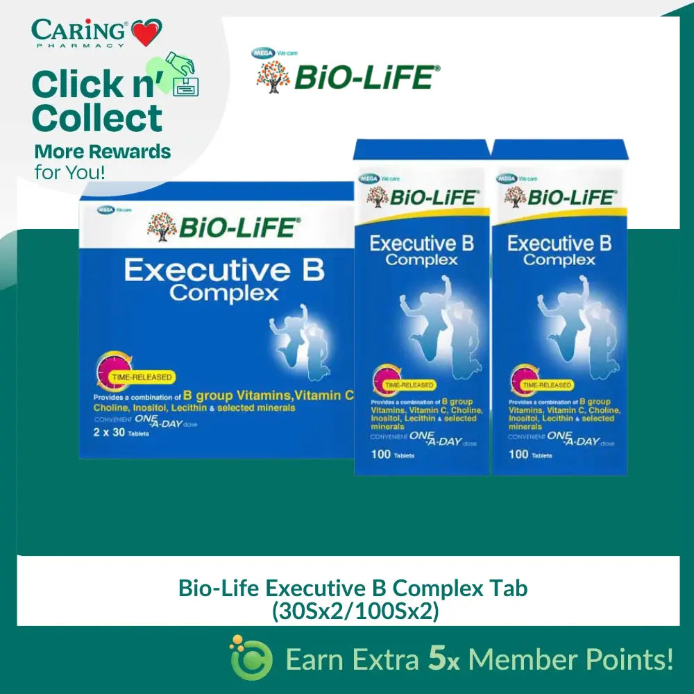Bio-Life Executive B Complex Tab (30Sx2/100Sx2)