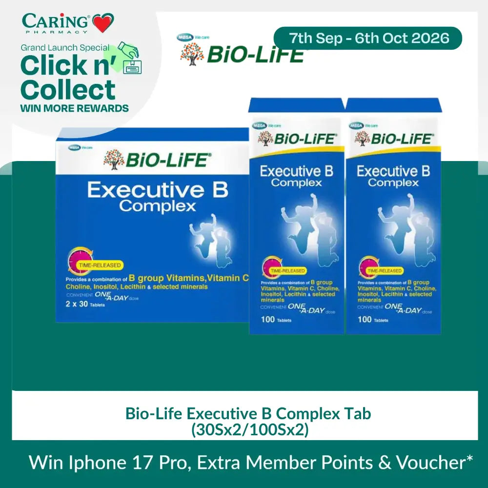 Bio-Life Executive B Complex Tab (30Sx2/100Sx2)