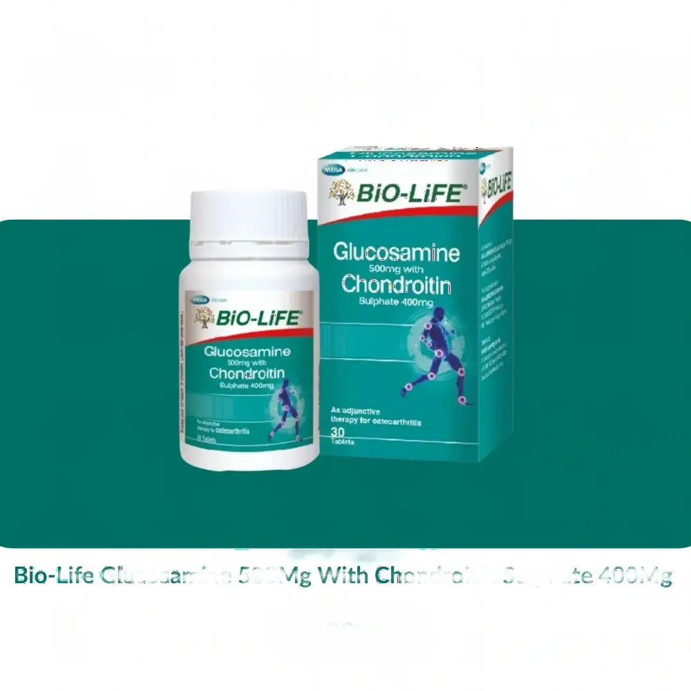 Bio-Life Glucosamine 750mg (30s/100sx3)/ 500mg With Chondroitin Sulphate 400mg (30S/90Sx2) - Glucosamine 500mg With