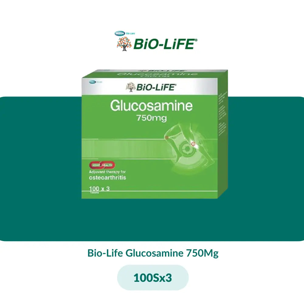 Bio-Life Glucosamine 750mg (30s/100sx3)/ 500mg With Chondroitin Sulphate 400mg (30S/90Sx2) - Glucosamine 750mg / 100Sx3