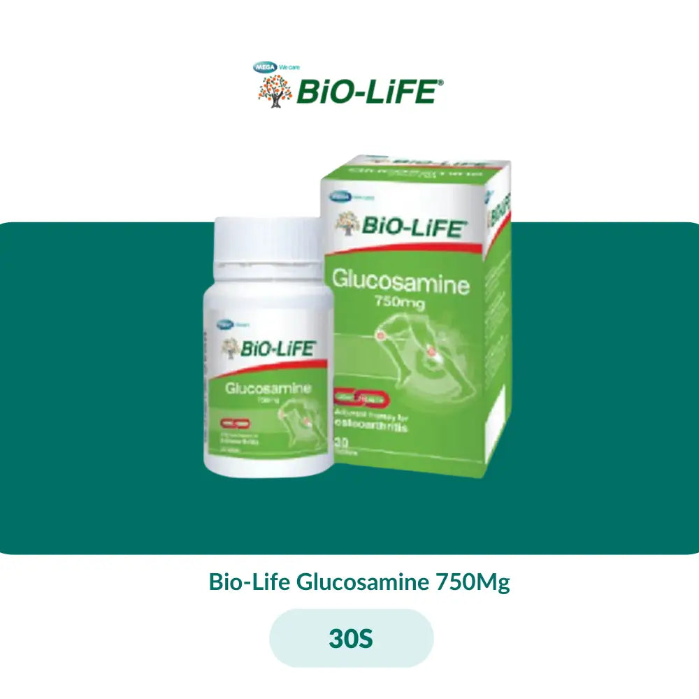Bio-Life Glucosamine 750mg (30s/100sx3)/ 500mg With Chondroitin Sulphate 400mg (30S/90Sx2) - Glucosamine 750mg / 30S