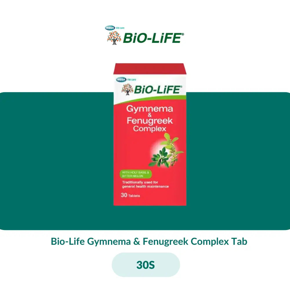Bio-Life Gymnema & Fenugreek Complex Tab (30S/100S) - 30S