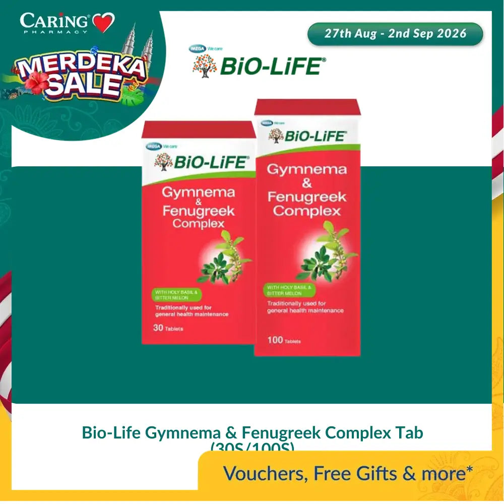 Bio-Life Gymnema & Fenugreek Complex Tab (30S/100S)