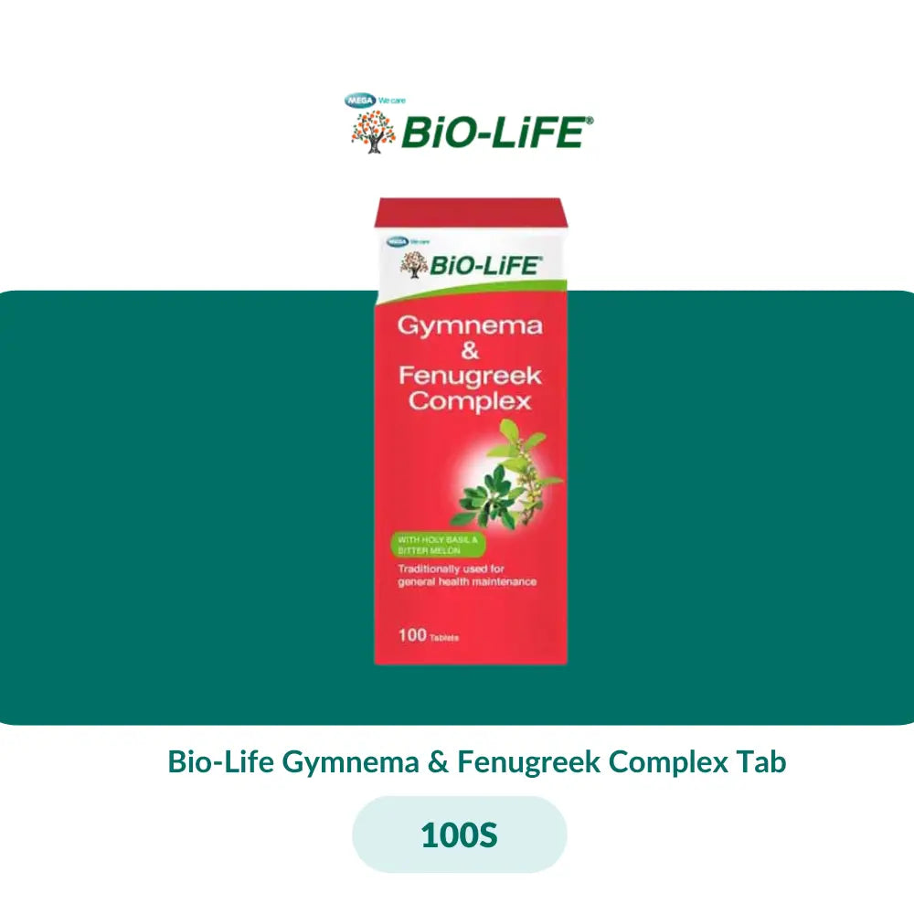 Bio-Life Gymnema & Fenugreek Complex Tab (30S/100S) - 100S