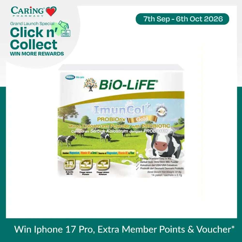 BIO-LIFE IMUNCOL+ PROBIOTIX GOLD SACHET 2.6G 14S