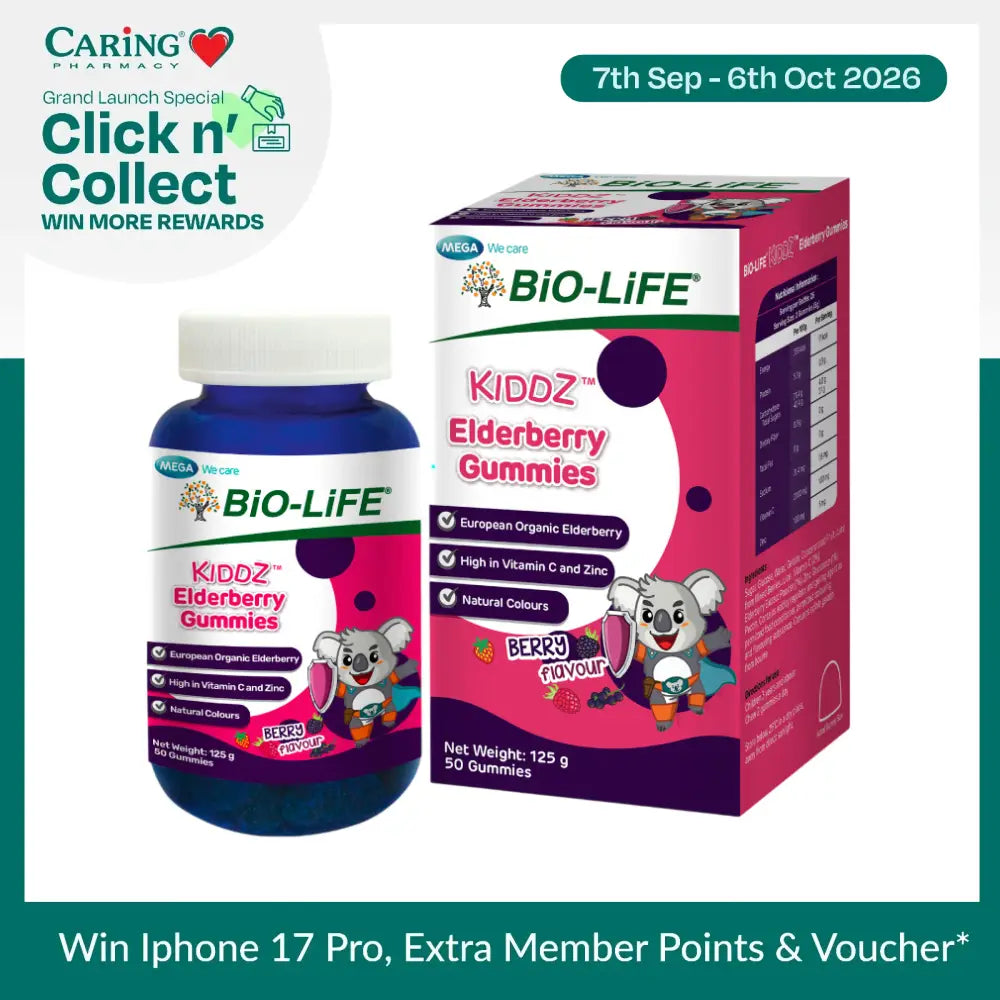 BIO-LIFE KIDDZ ELDERBERRY GUMMIES 50S