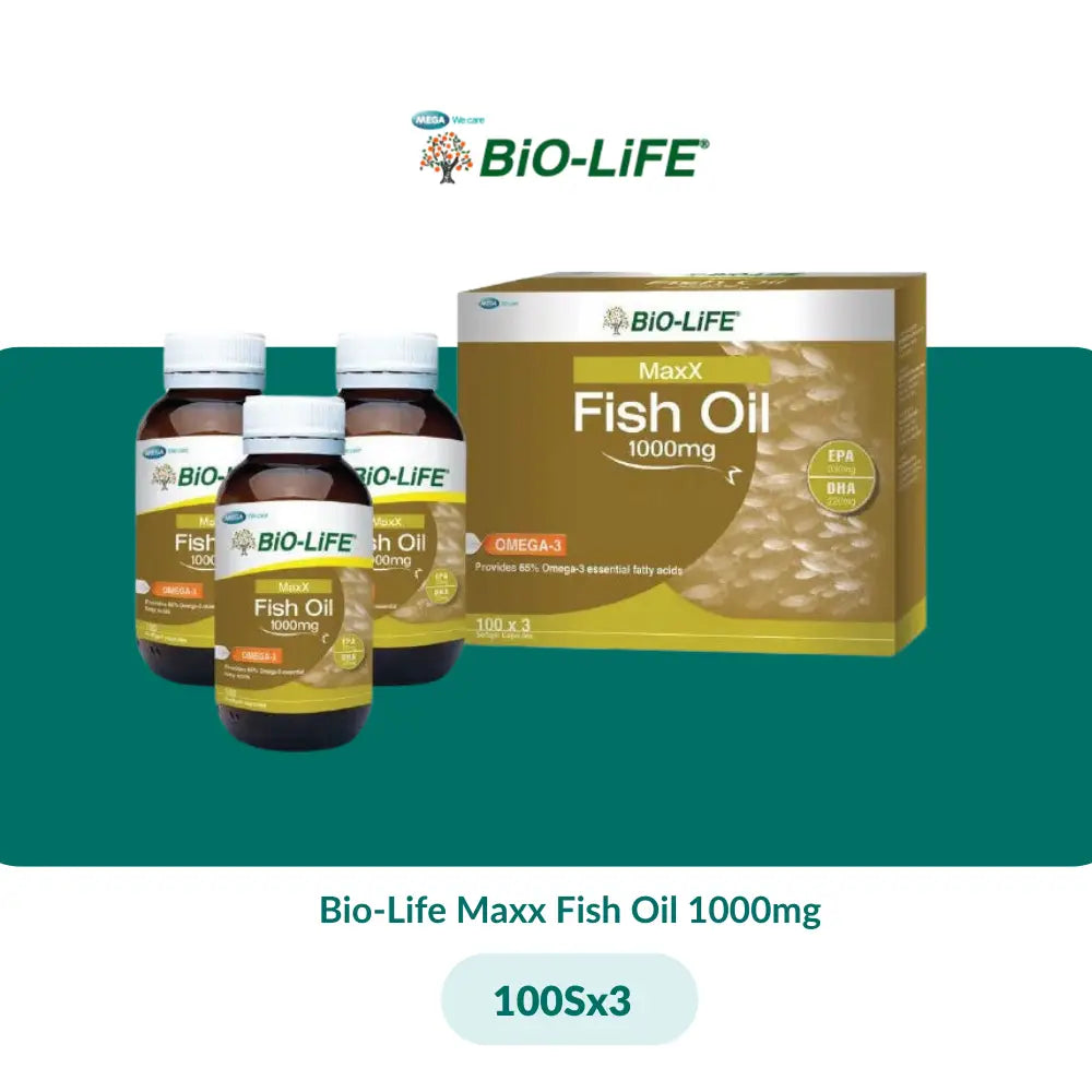 Bio-Life Maxx Fish Oil 1000mg (30Sx2/100Sx3) - 100s X 3