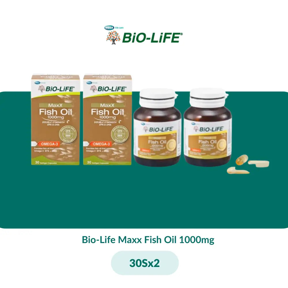 Bio-Life Maxx Fish Oil 1000mg (30Sx2/100Sx3) - 30s X 2