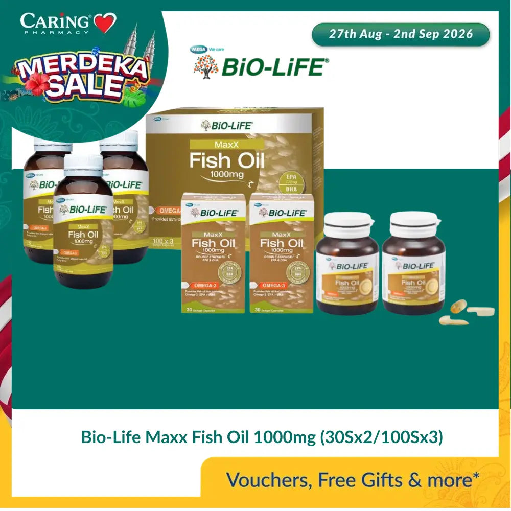 Bio-Life Maxx Fish Oil 1000mg (30Sx2/100Sx3)