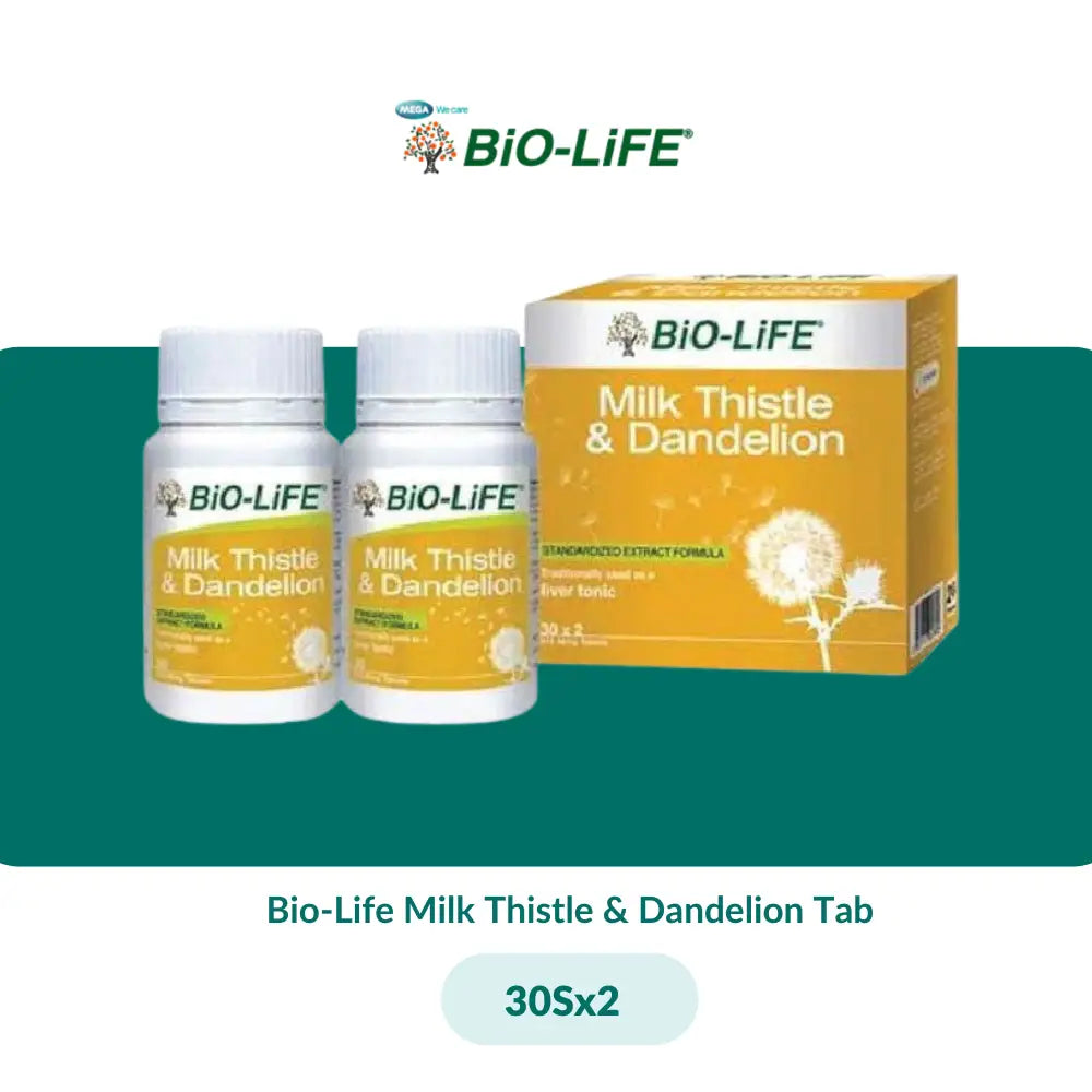 Bio-Life Milk Thistle & Dandelion Tab (30S/30Sx2/350S + 30S) - 30Sx2