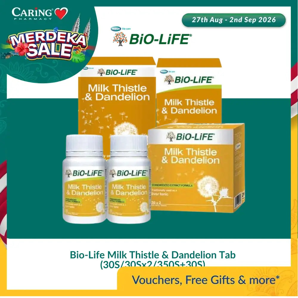 Bio-Life Milk Thistle & Dandelion Tab (30S/30Sx2/350S + 30S)