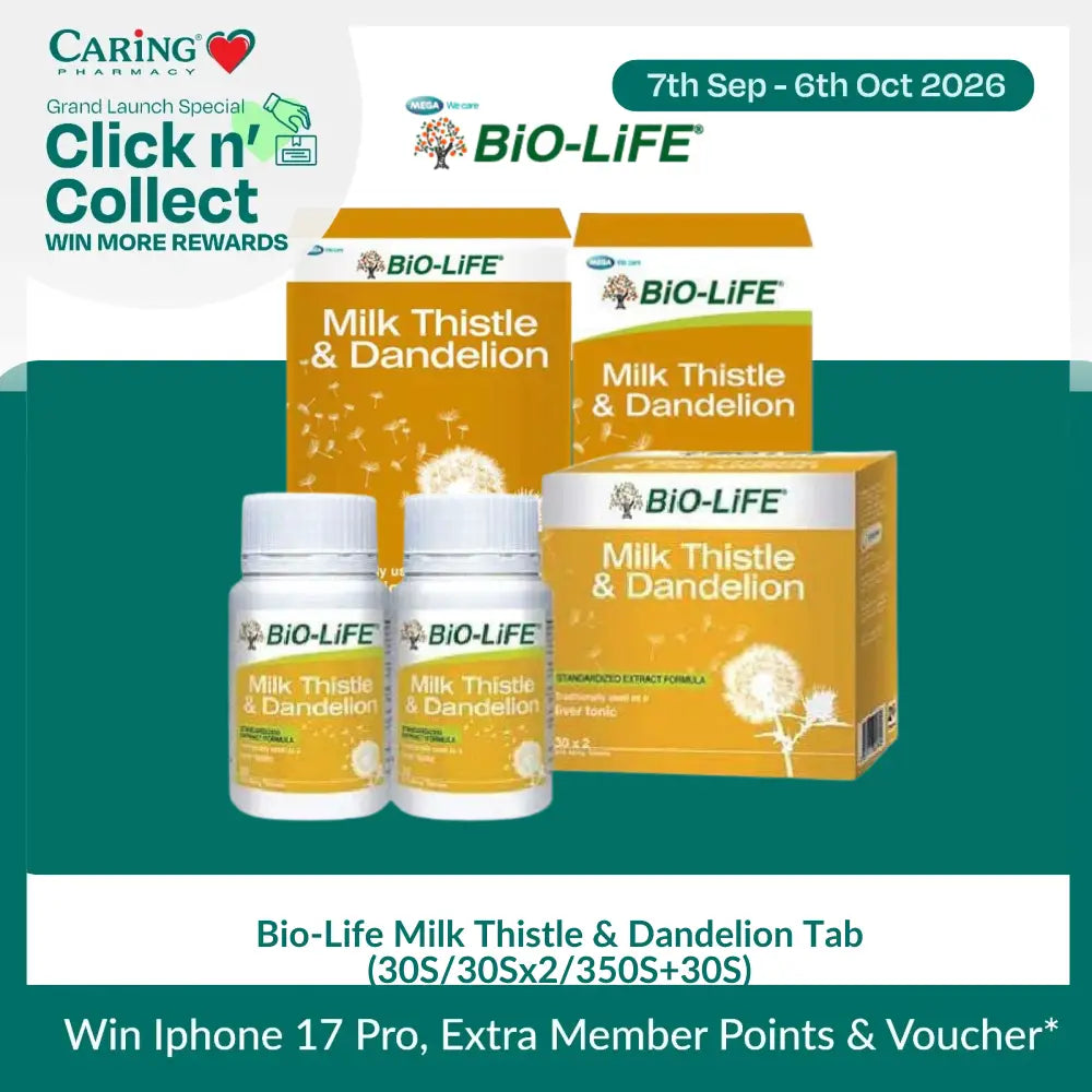 Bio-Life Milk Thistle & Dandelion Tab (30S/30Sx2/350S + 30S)