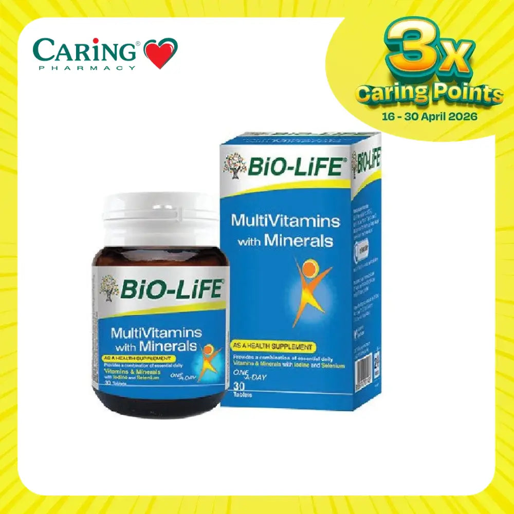 BIO-LIFE MultiVitamins with Minerals supplement bottle and packaging for daily health support