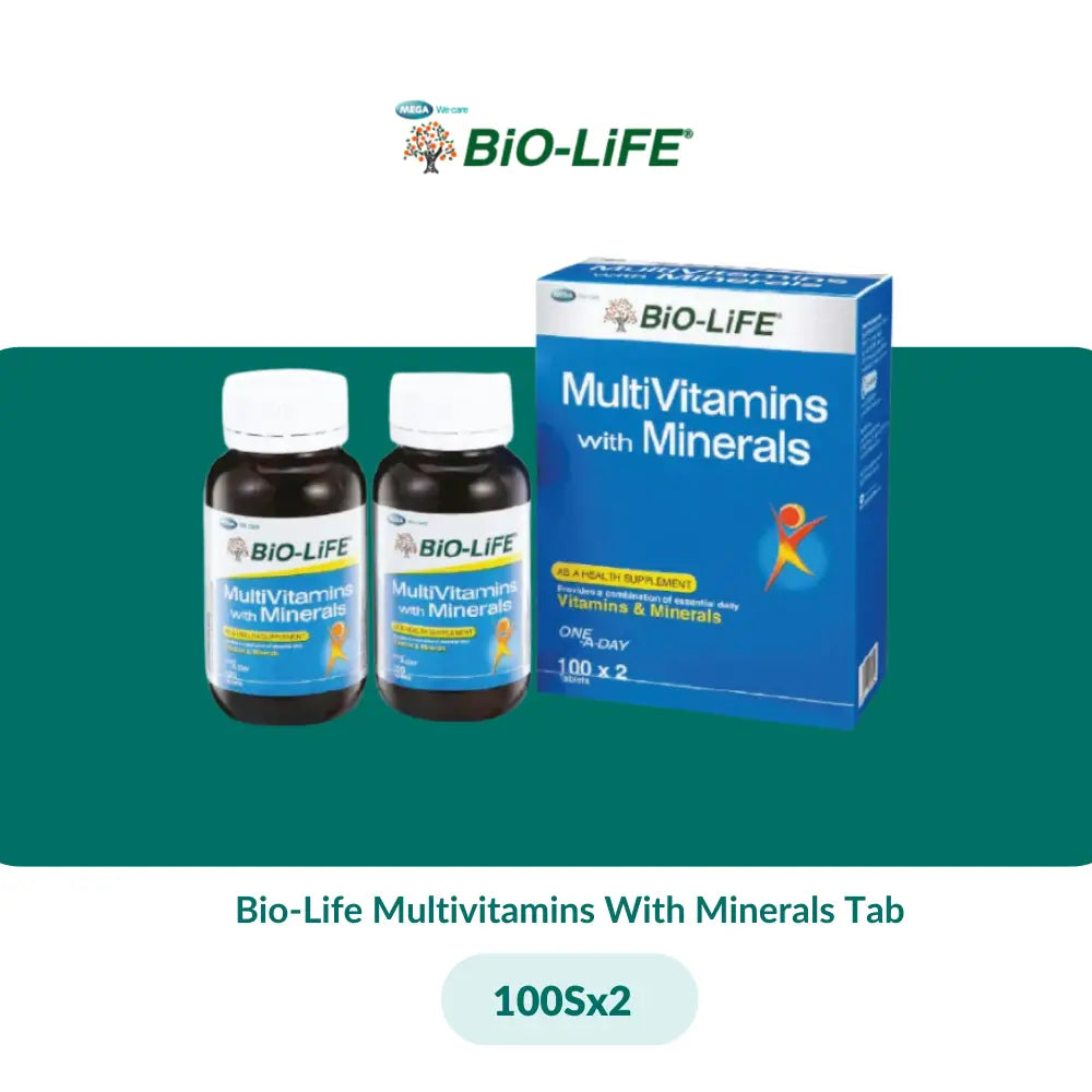 Bio-Life Multivitamins With Minerals Tab (30S/100Sx2) - 100Sx2
