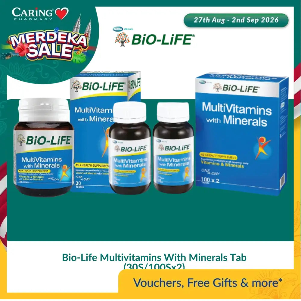 Bio-Life Multivitamins With Minerals Tab (30S/100Sx2)