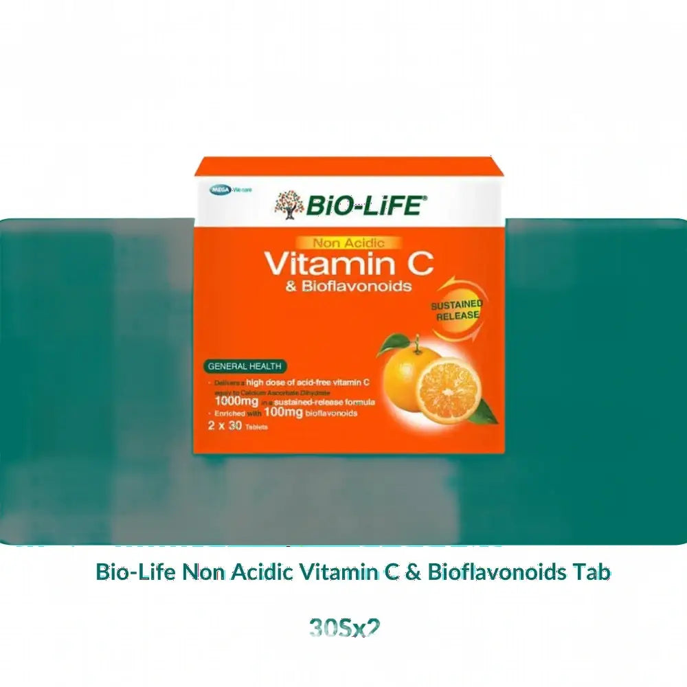 Bio-Life Non Acidic Vitamin C & Bioflavonoids Tab (30Sx2/90Sx2) - 30Sx2