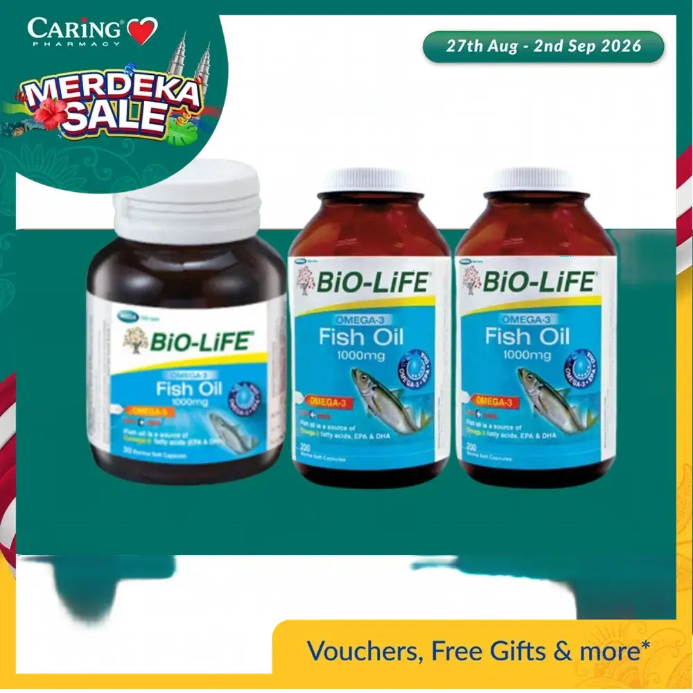 Bio-Life Omega-3 Fish Oil 1000Mg (30S/2x200S)