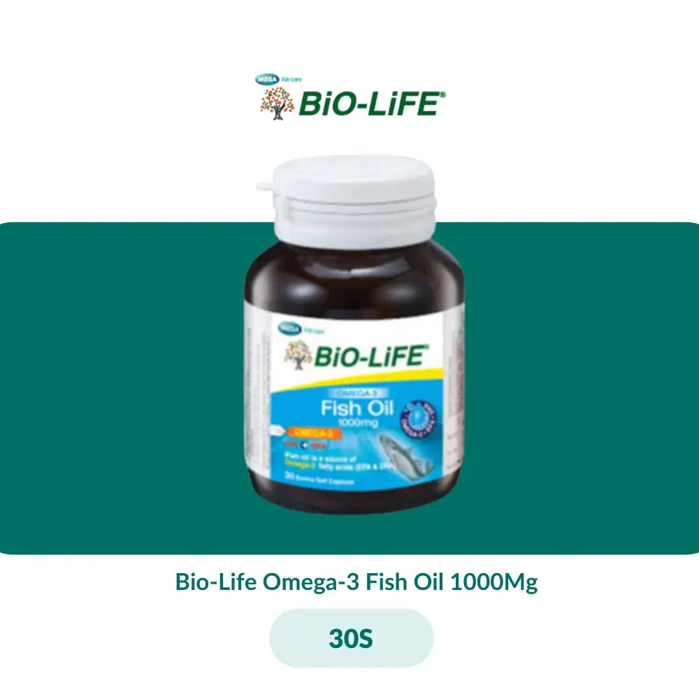 Bio-Life Omega-3 Fish Oil 1000Mg (30S/2x200S) - 30S