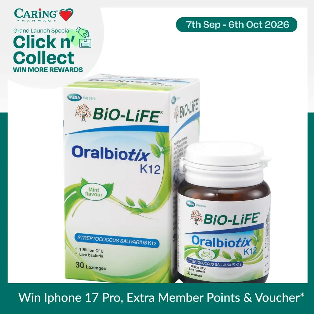 BIO-LIFE ORALBIOTIX K12 LOZENGE MINT 30S