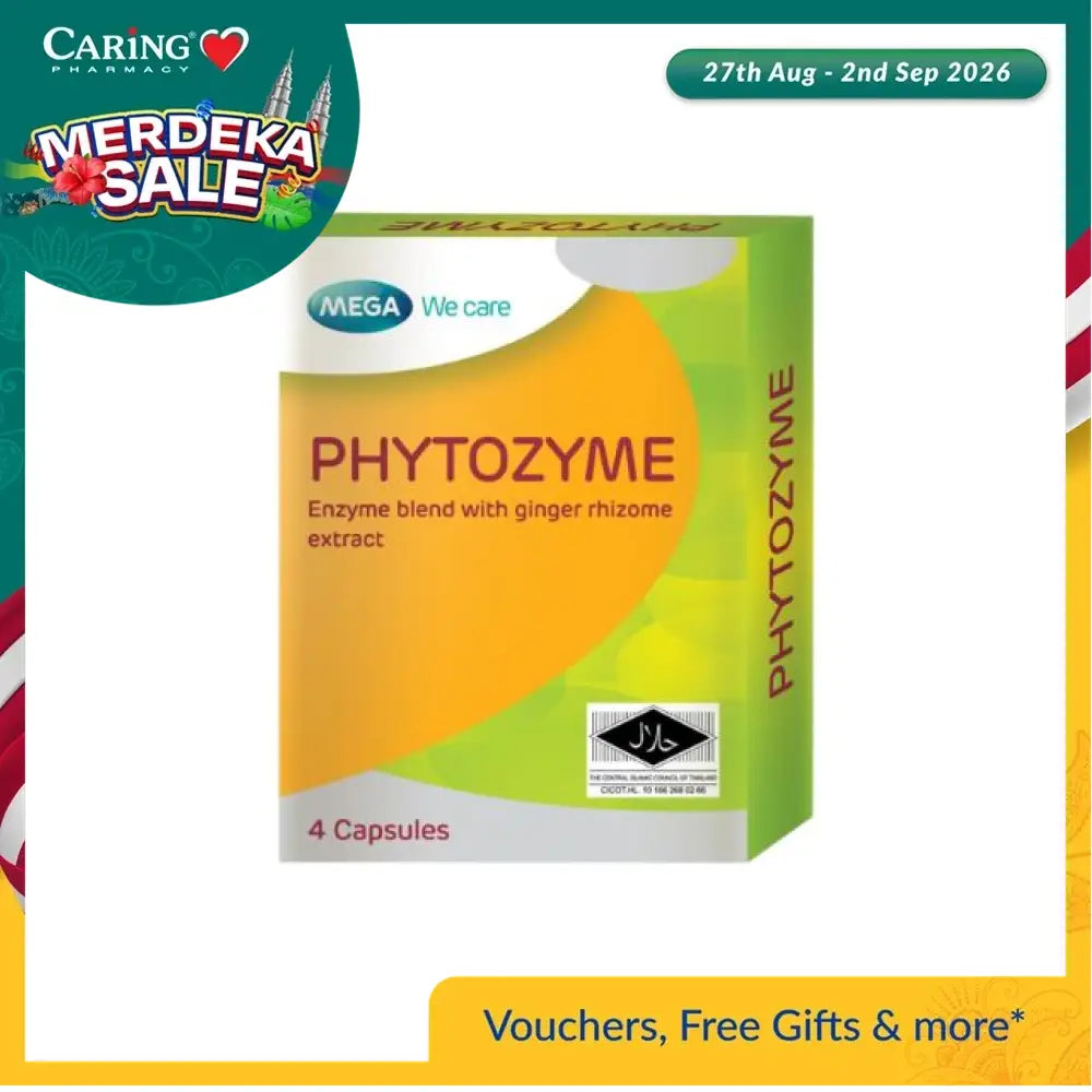 Bio-Life Phytozyme capsules box containing four capsules with enzyme blend and ginger extract