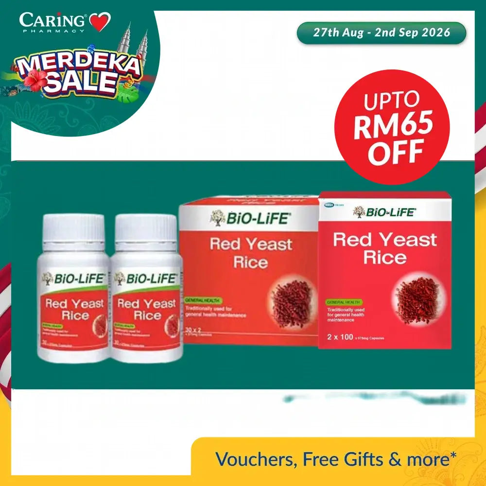 Bio-Life Red Yeast Rice Cap (30Sx2/100Sx2)