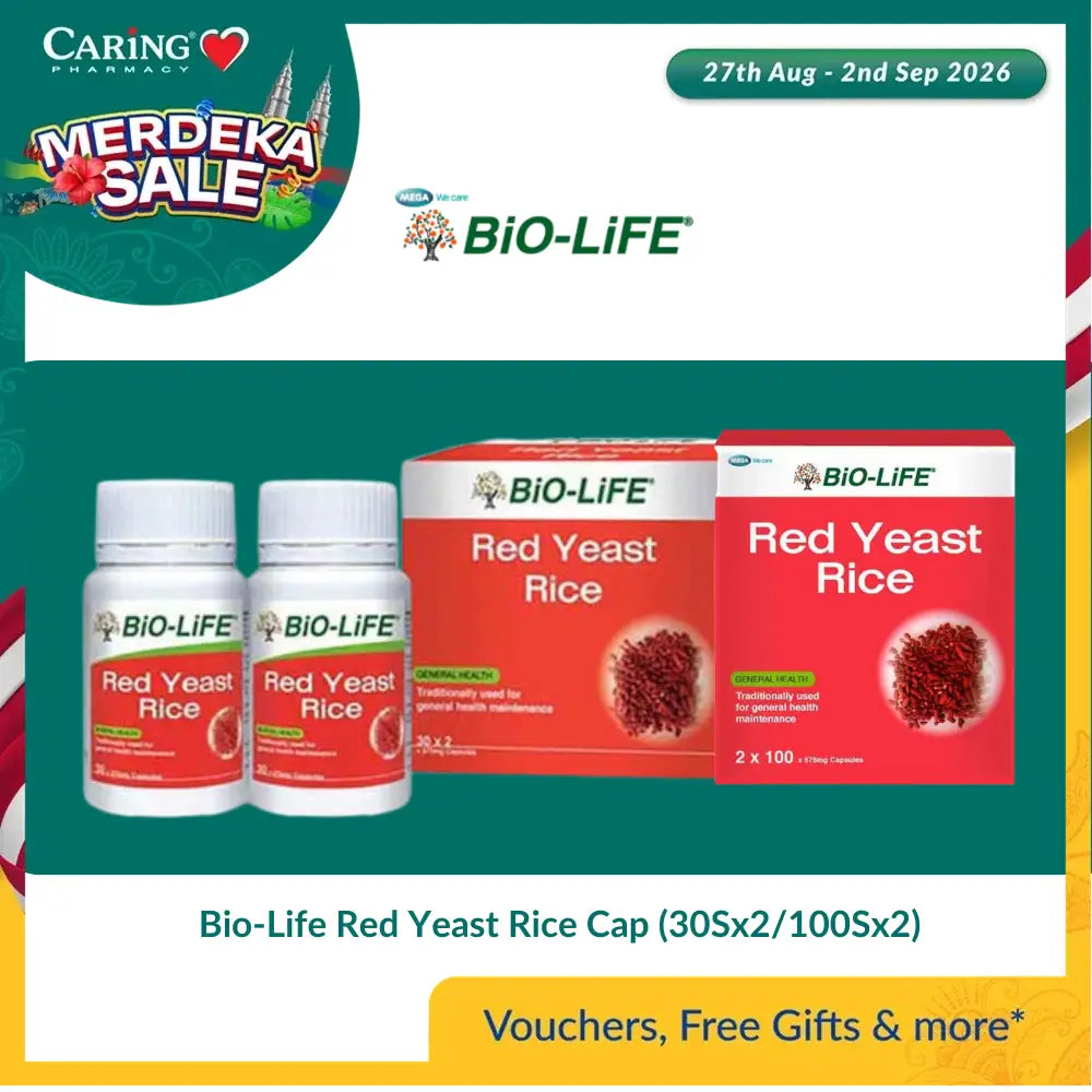 Bio-Life Red Yeast Rice Cap (30Sx2/100Sx2)