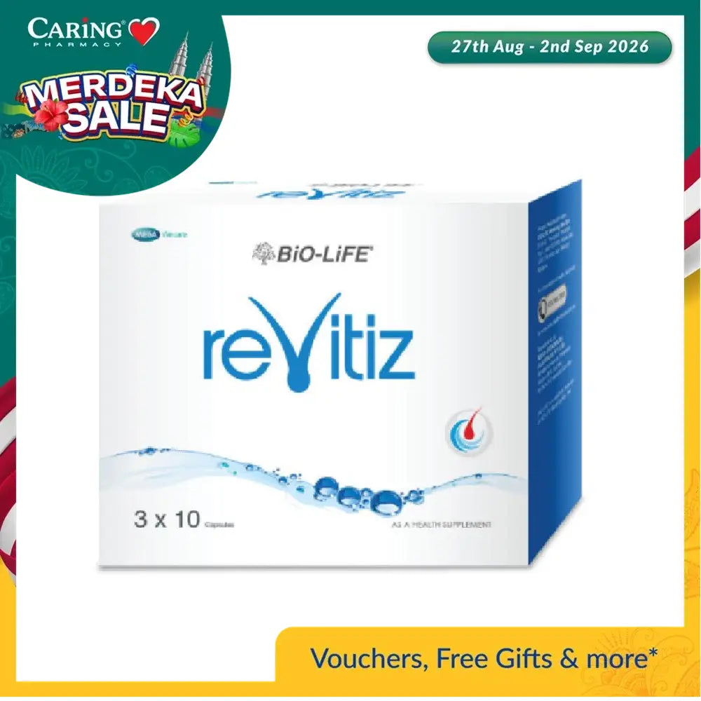 Bio-Life Revitiz supplement in a box containing 30 capsules for health and wellness support
