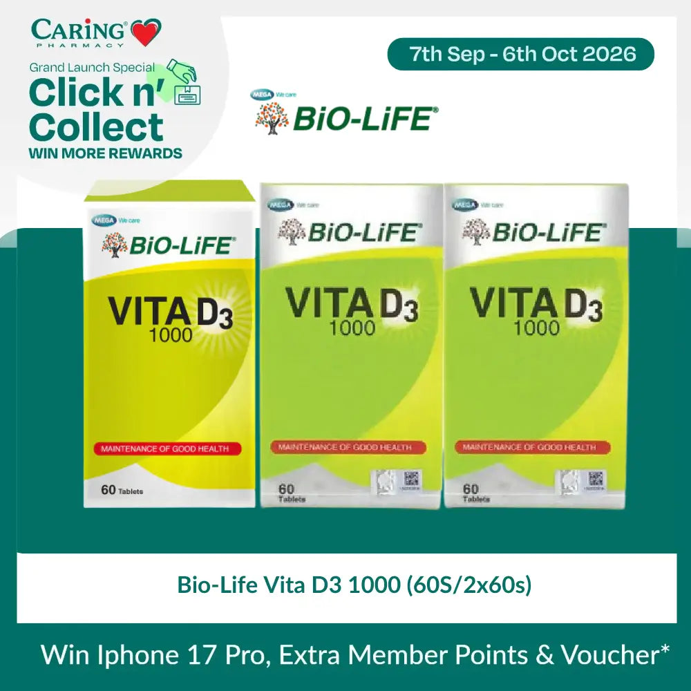 Bio-Life Vita D3 1000 (60S/2x60s)
