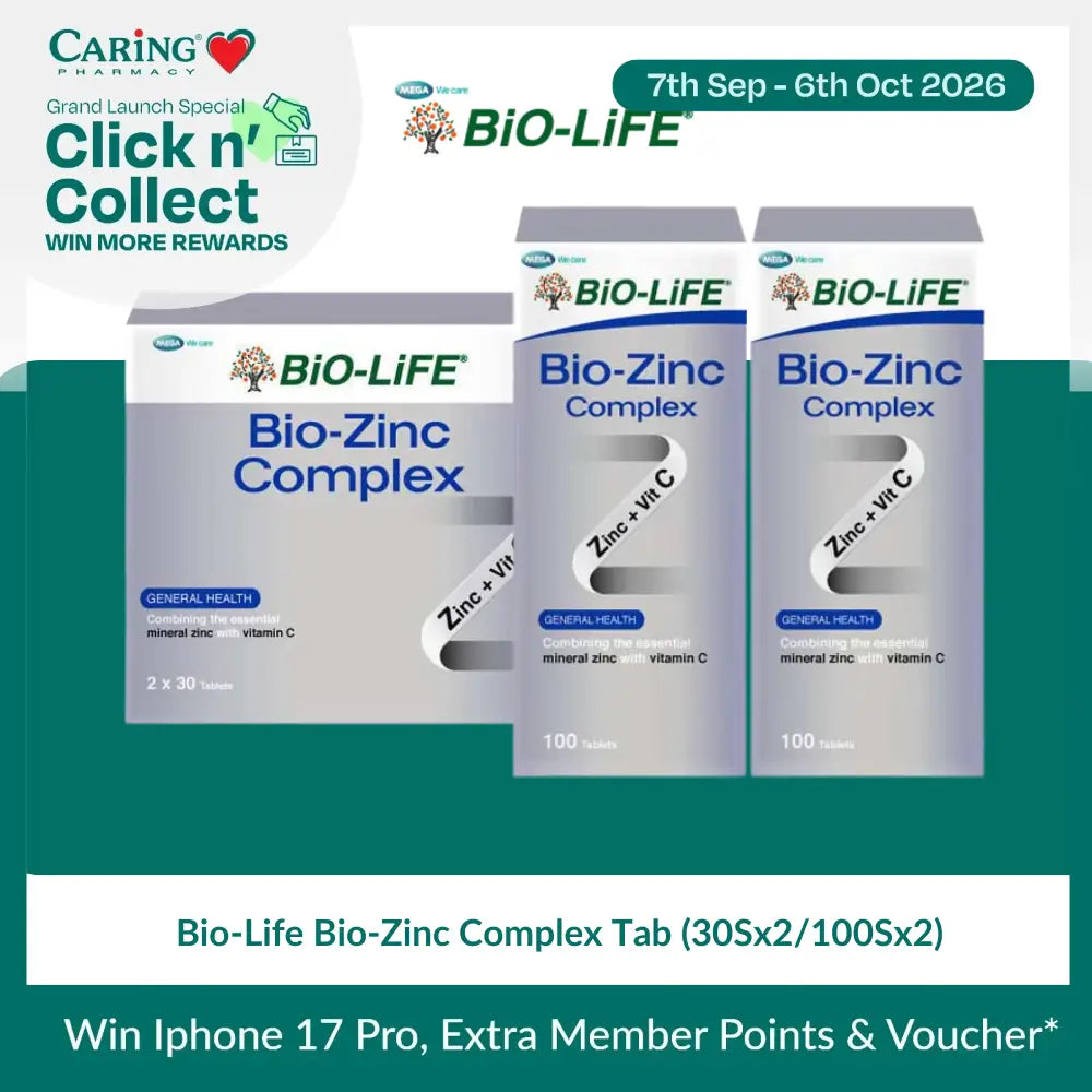 Bio-Life Bio-Zinc Complex Tab (30Sx2/100Sx2)