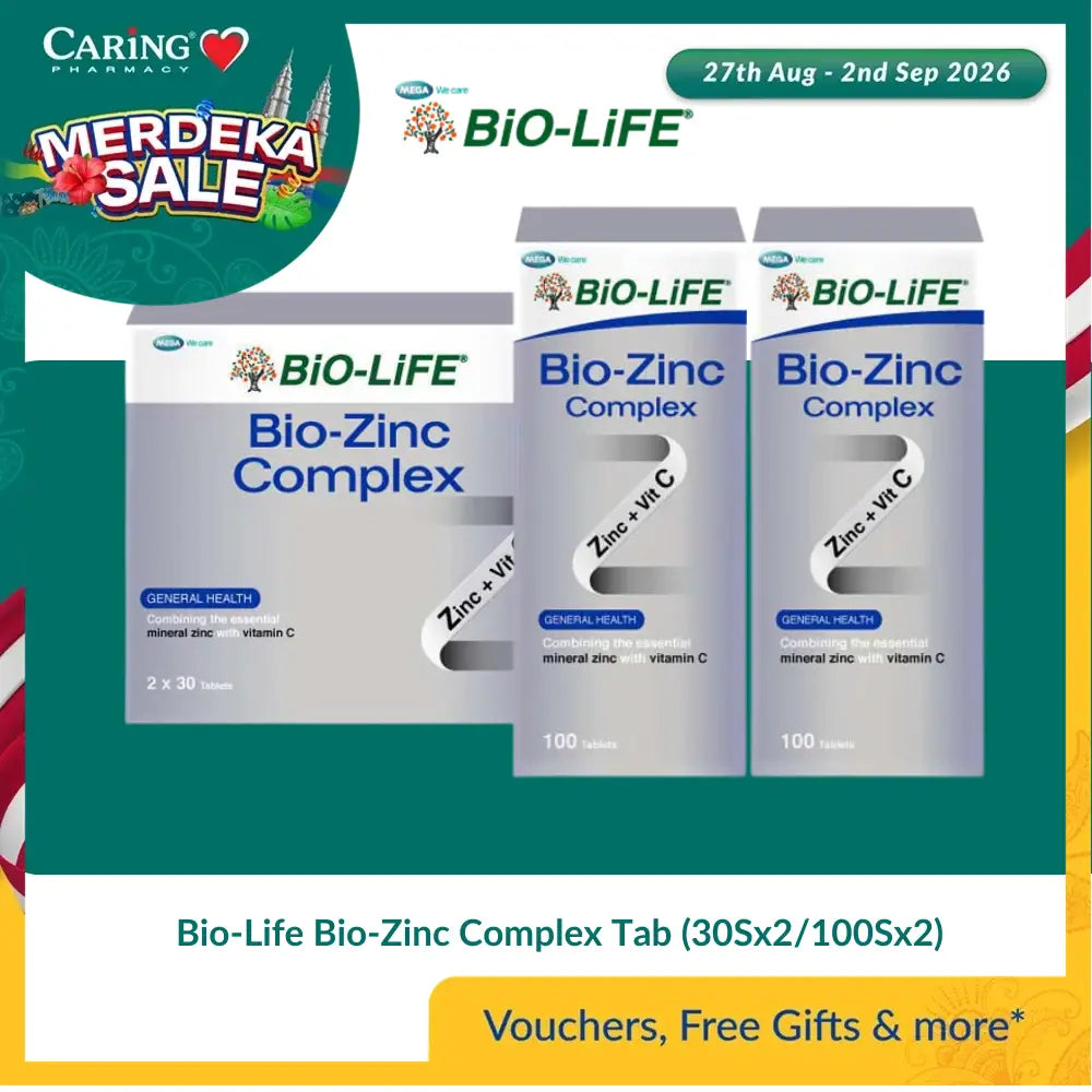 Bio-Life Bio-Zinc Complex Tab (30Sx2/100Sx2)