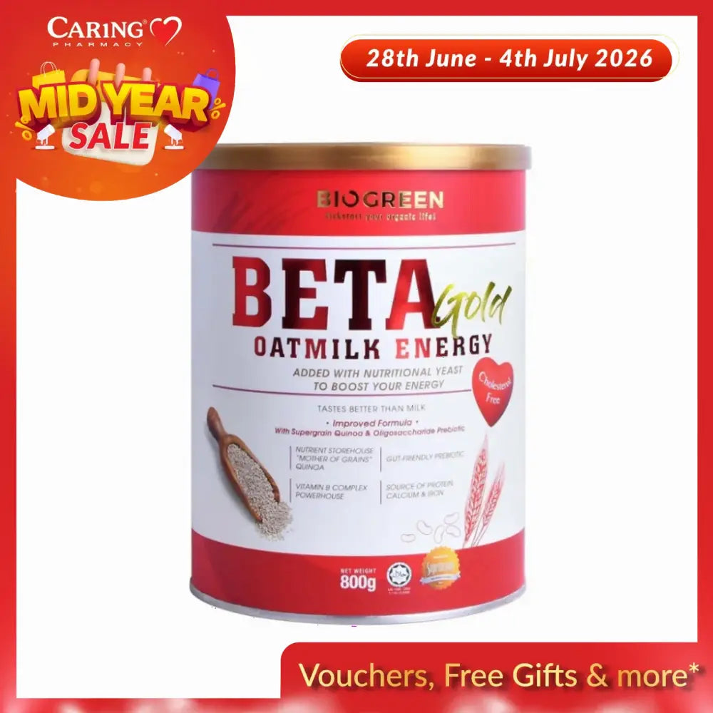 BIOGREEN BETA GOLD OATMILK ENERGY 800G