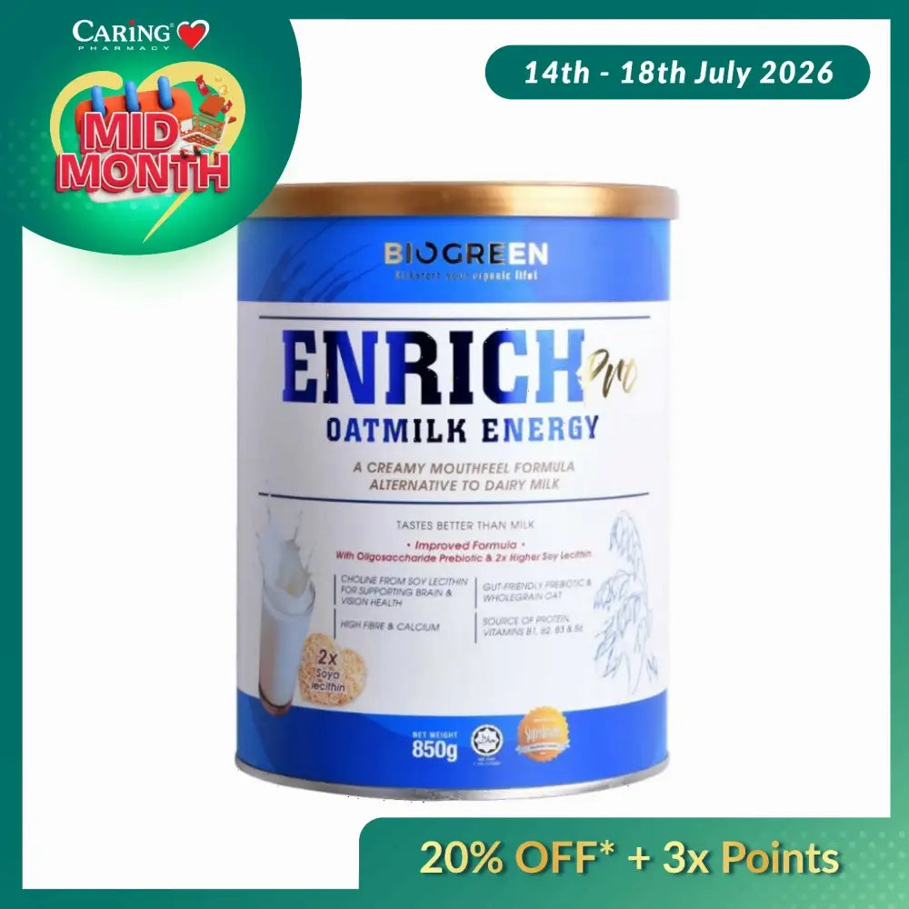 BIOGREEN ENRICH PRO OATMILK ENERGY 850G